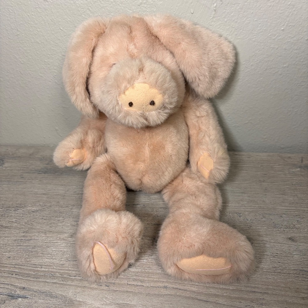 Vintage Boyds Collection Pink Pig Plush Stuffed Animal 1991 Handmade 11 Inch